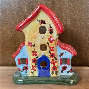 Colorful Ceramic House Candle Holder